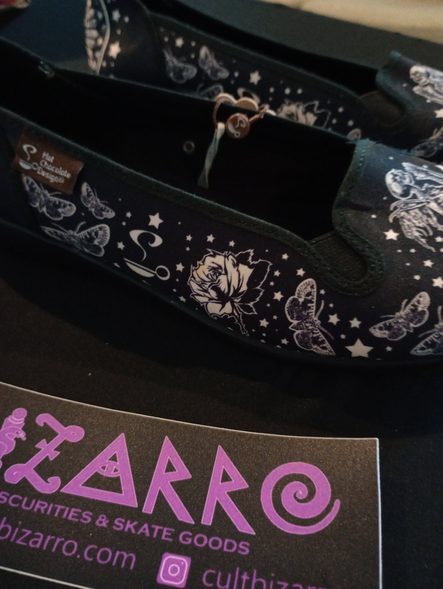 Hot Chocolate Design (Dark Chocolate) Chocolaticas® (Retired) Flats Praying Skeleton Angels Mary Jane Shoes