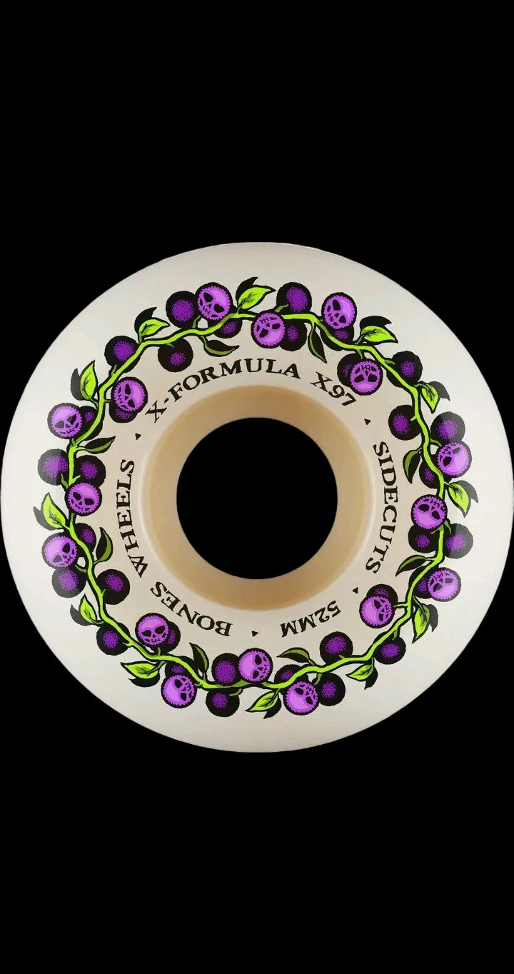 Bones X-Formula V5 Berries Purple White Wheels 52mm 97a