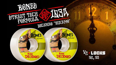 Bones STF V2 Street Formula Lock-Ins Gizmo Decenzo Pro Wheels 53mm 103a