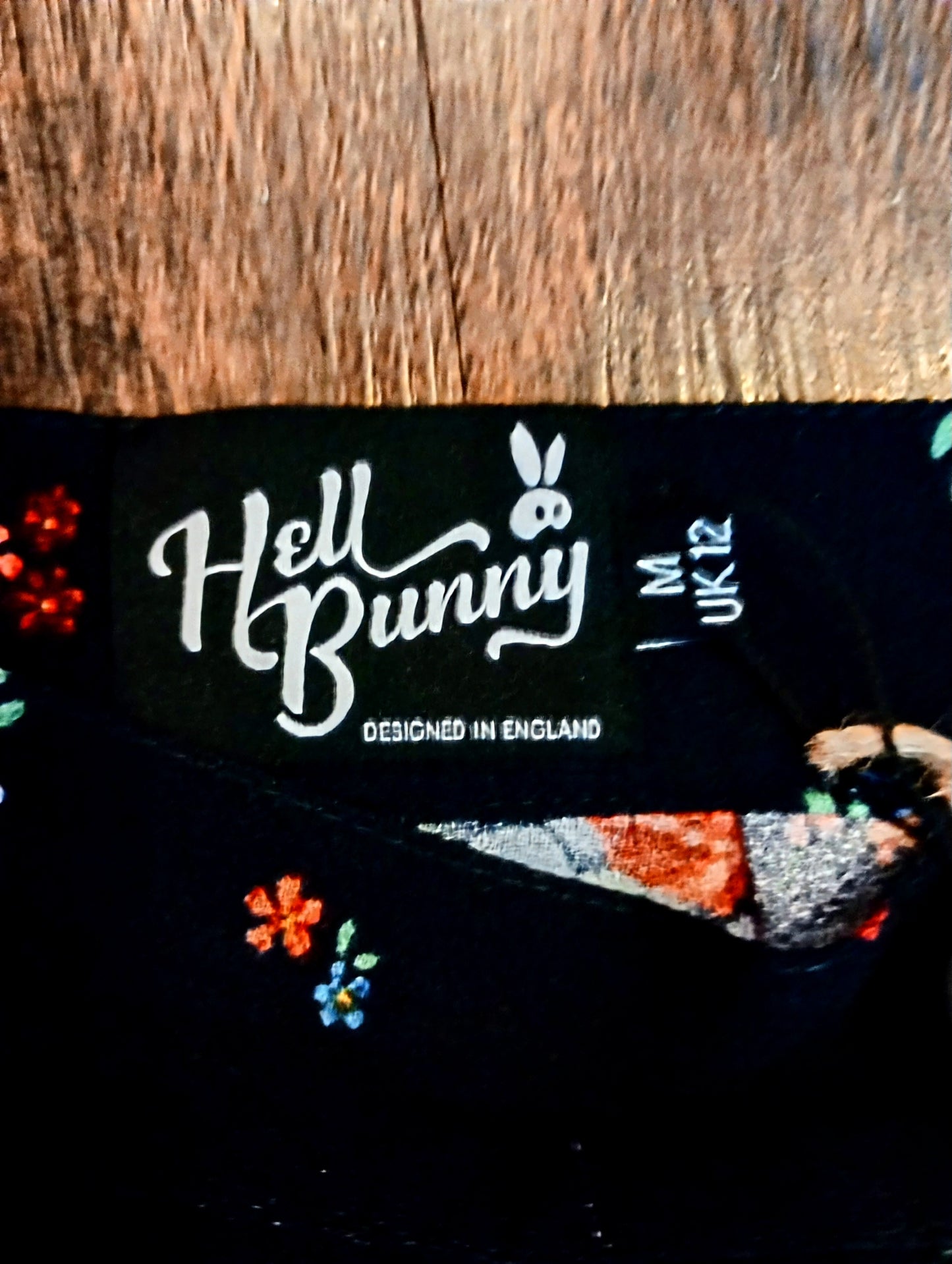 Hell Bunny Vintage "Orla" Floral Skirt Women's Medium