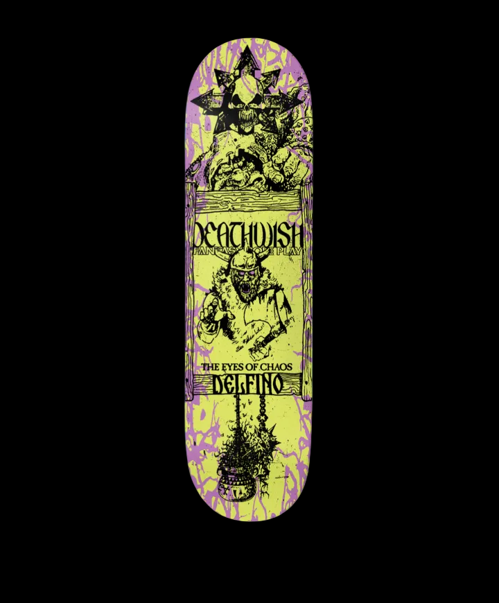 Deathwish "Chaos" Halloween 26' Pedro Delfino Pro Skate Deck 8.25"