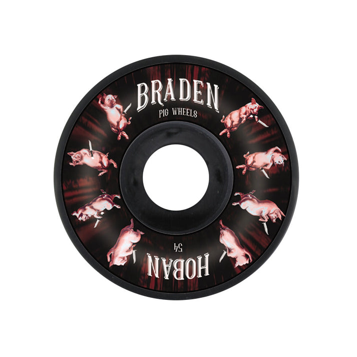 Pig Braden Hoban Pro Wide Black Skate Wheels 54mm 99a
