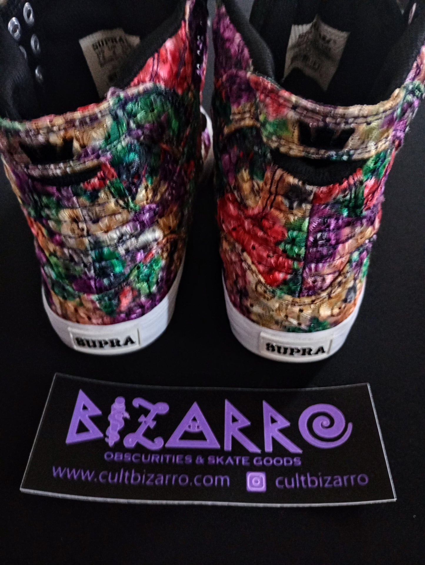 Supra OG Skytop Women's Rainbow Floral Shoes 7.5 (Pre-owned)