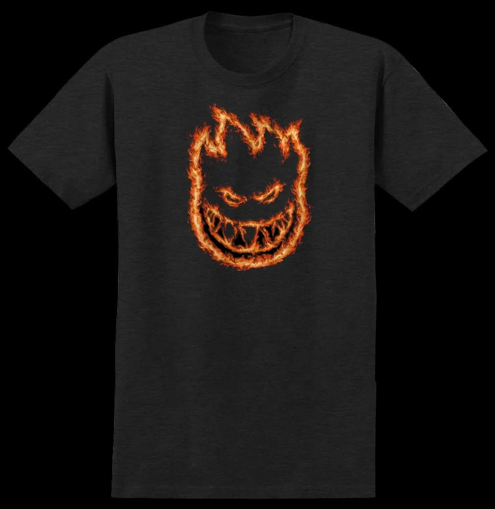 Spitfire Wheels (Spring 26') "Charred Remains" Bighead Black Skate Shirt
