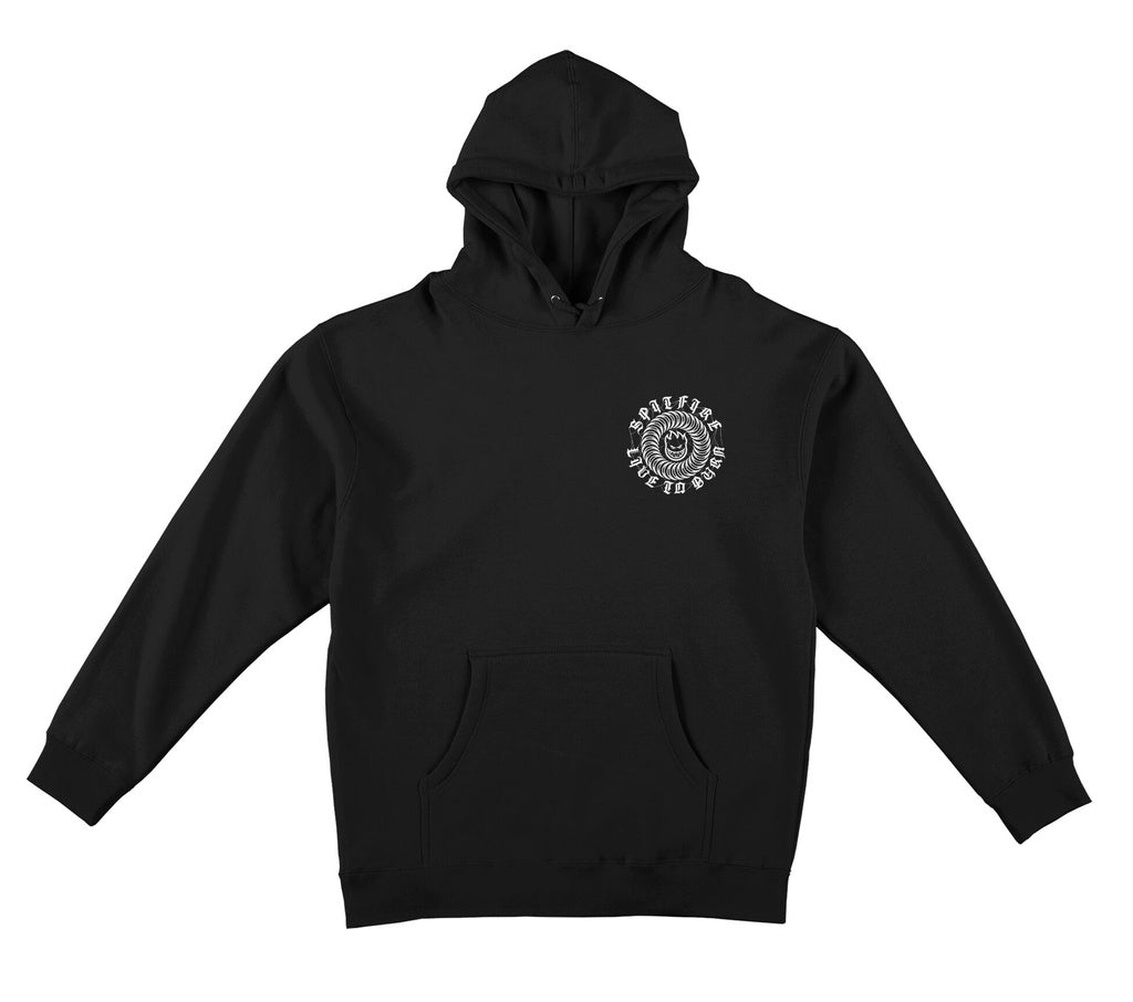 Spitfire Web Black Classic Pullover Hoodie