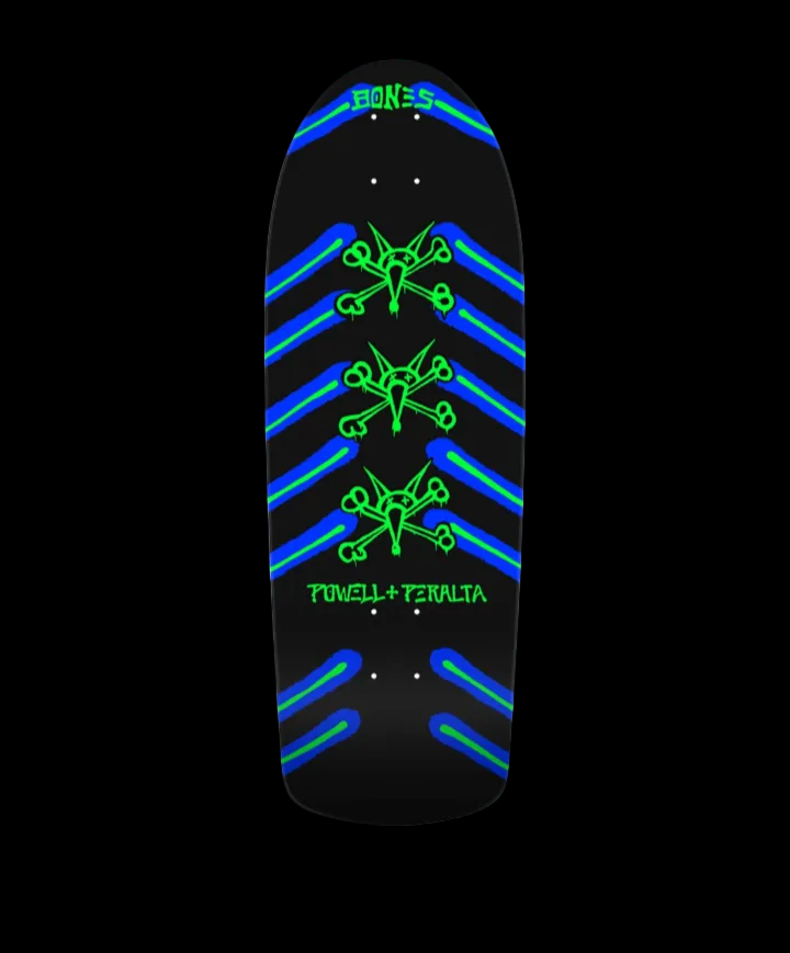 Powell Peralta "OG Rat Bones" Neon Light Shaped Skate Deck 10"