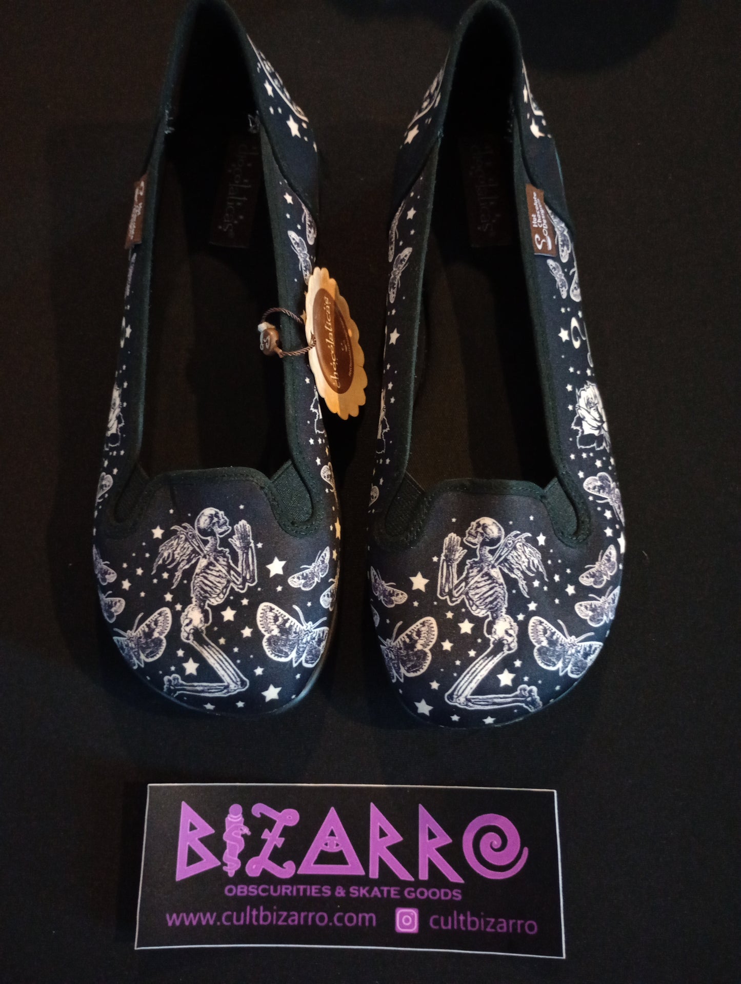 Hot Chocolate Design (Dark Chocolate) Chocolaticas® (Retired) Flats Praying Skeleton Angels Mary Jane Shoes