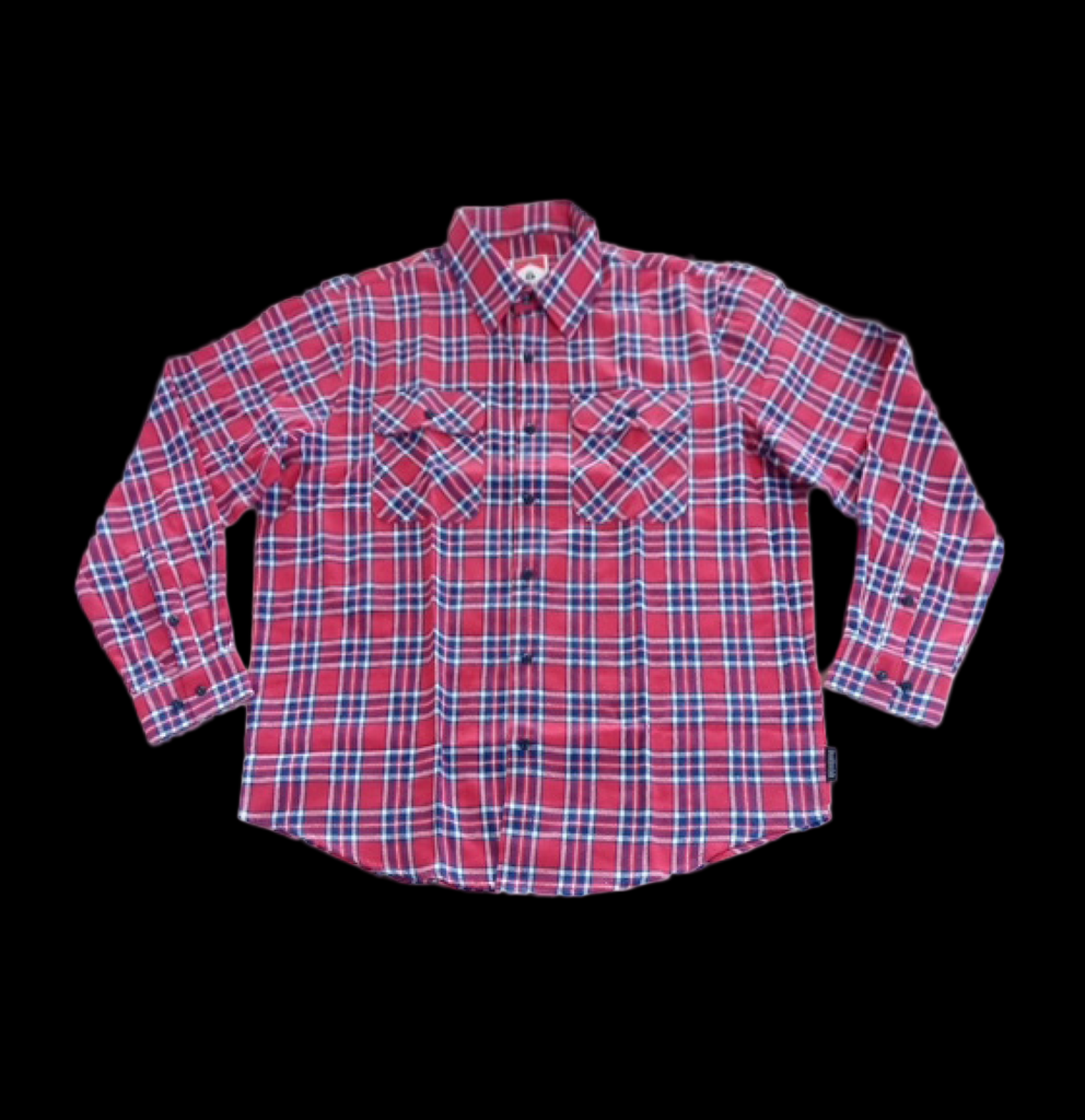 Deathwish Classic Flannel Red/Blue w/ Back Logo