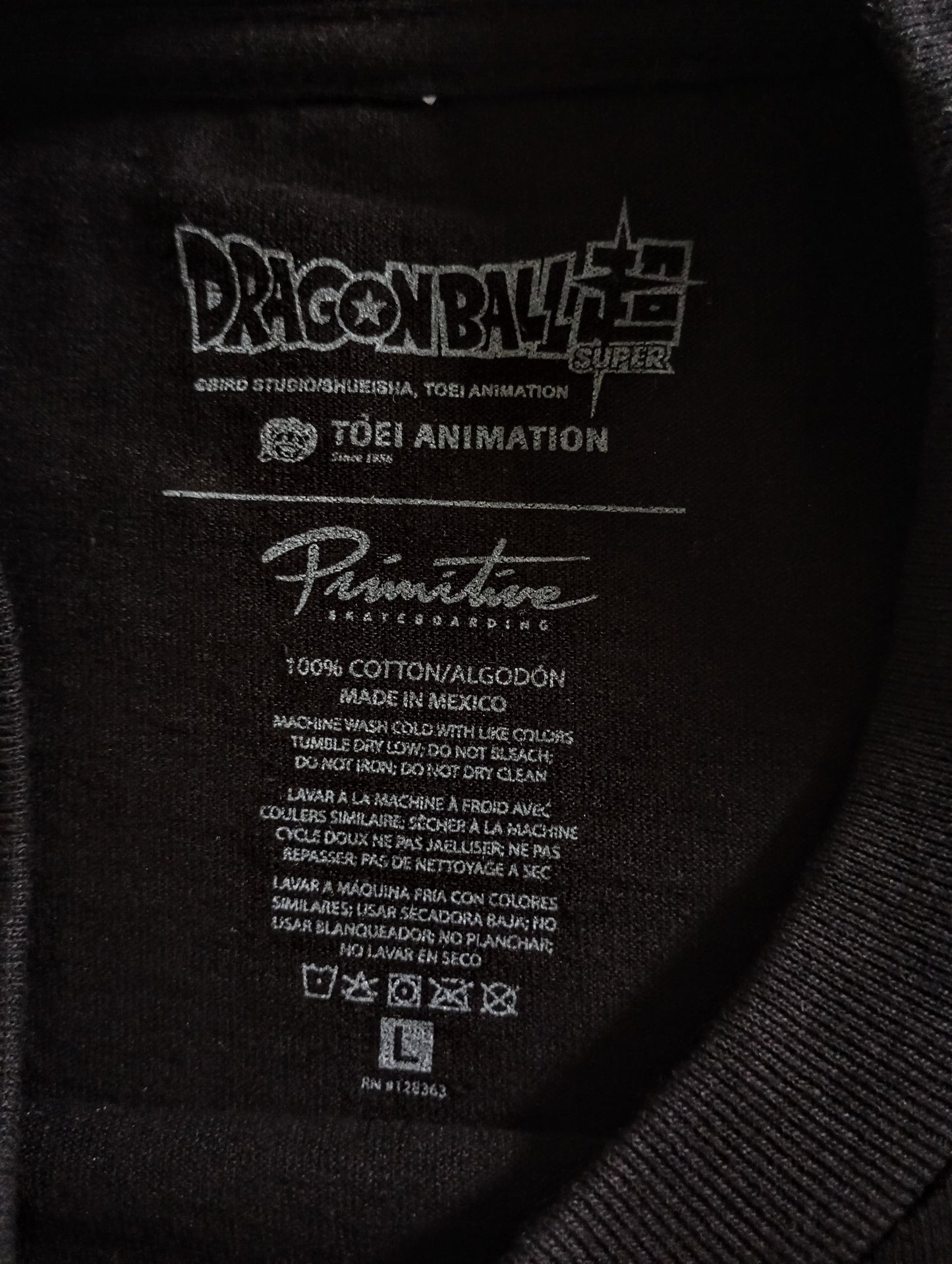 Primitive x DragonBall Z Super Fit Black Shirt 2021 L