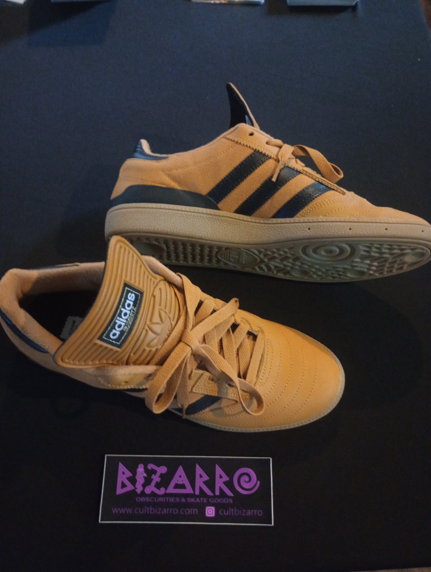 Adidas Busenitz Pro (Pre-Owned -Mint) Mesa Peanut Brown/Black/Gum Low skate shoes