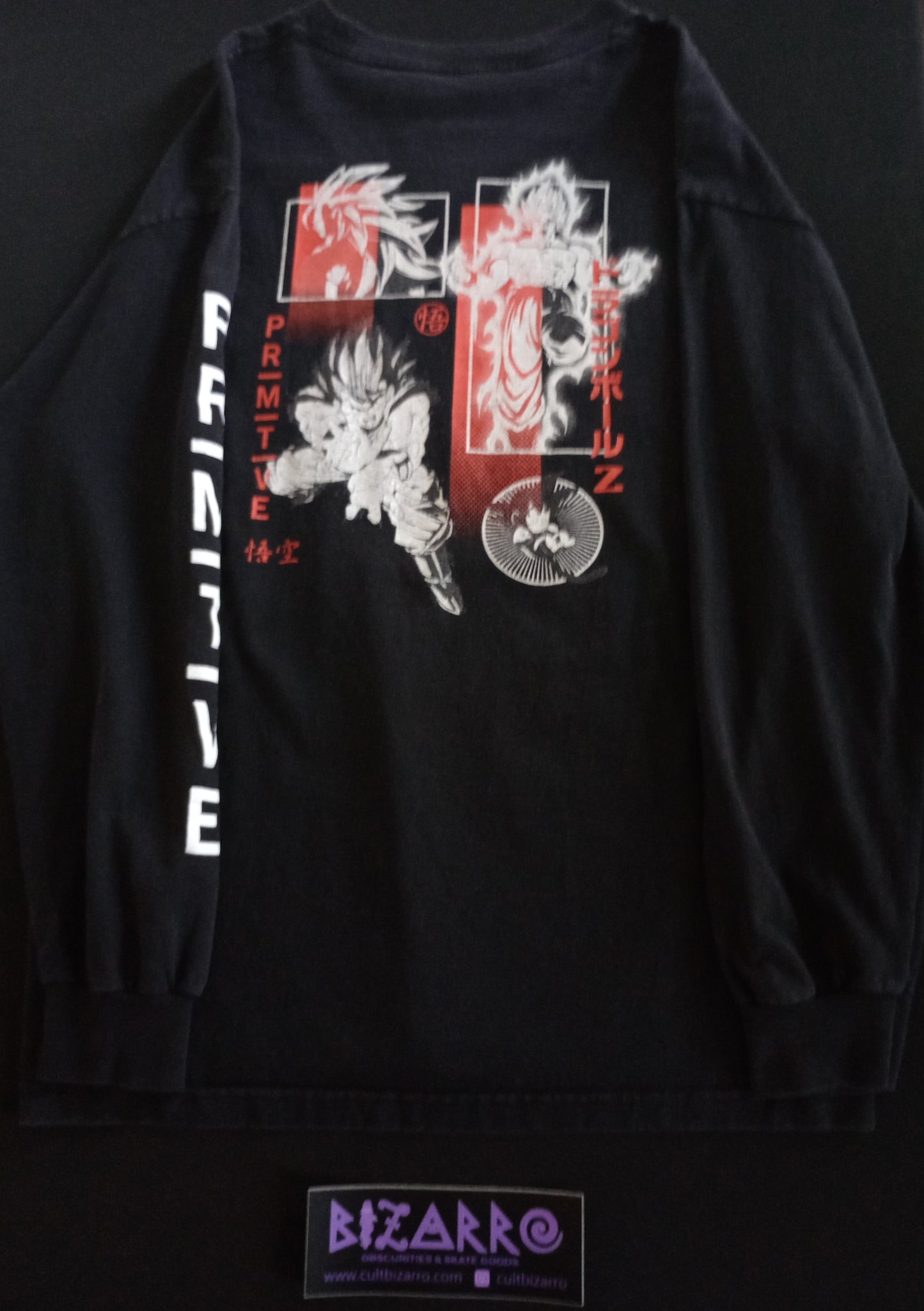 Primitive x DragonBall Z Super Saiyan Goku L/S Black Shirt (Preowned 2018) M
