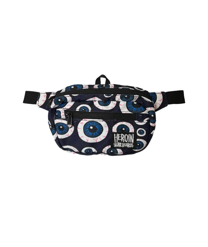 Heroin Skateboards "Eyes" Cross Body Bag/Fanny Pack *ltd supply*