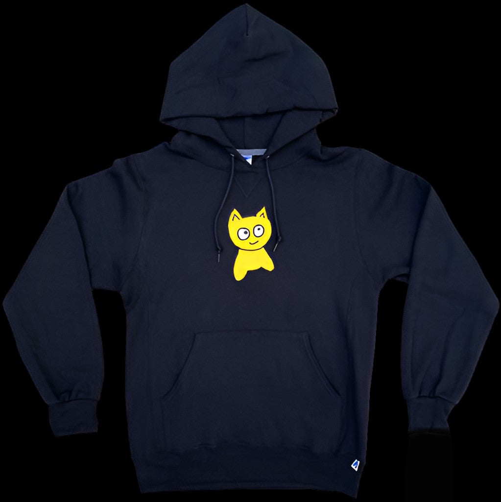 Meow X Russel Big Cat Black Hoodie