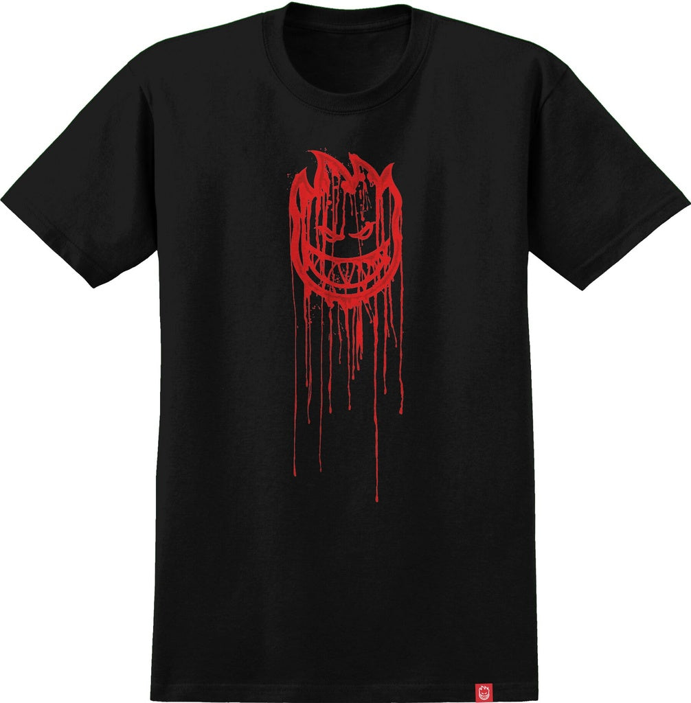 Spitfire Blood Drip Bighead Black Red Skate Shirt