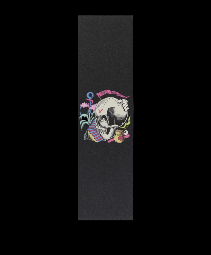 Brunswick "Paradise" Horror Themed Black Grip Tape 9" x 33"