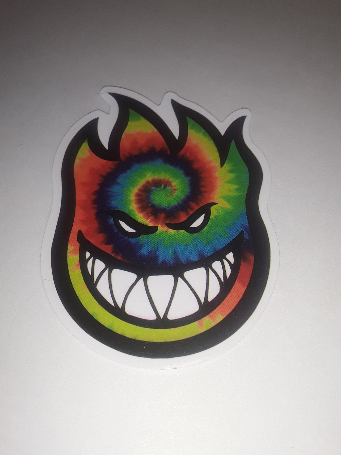 Spitfire Wheels Tie Dye Bighead Skateboarding Sticker Sm