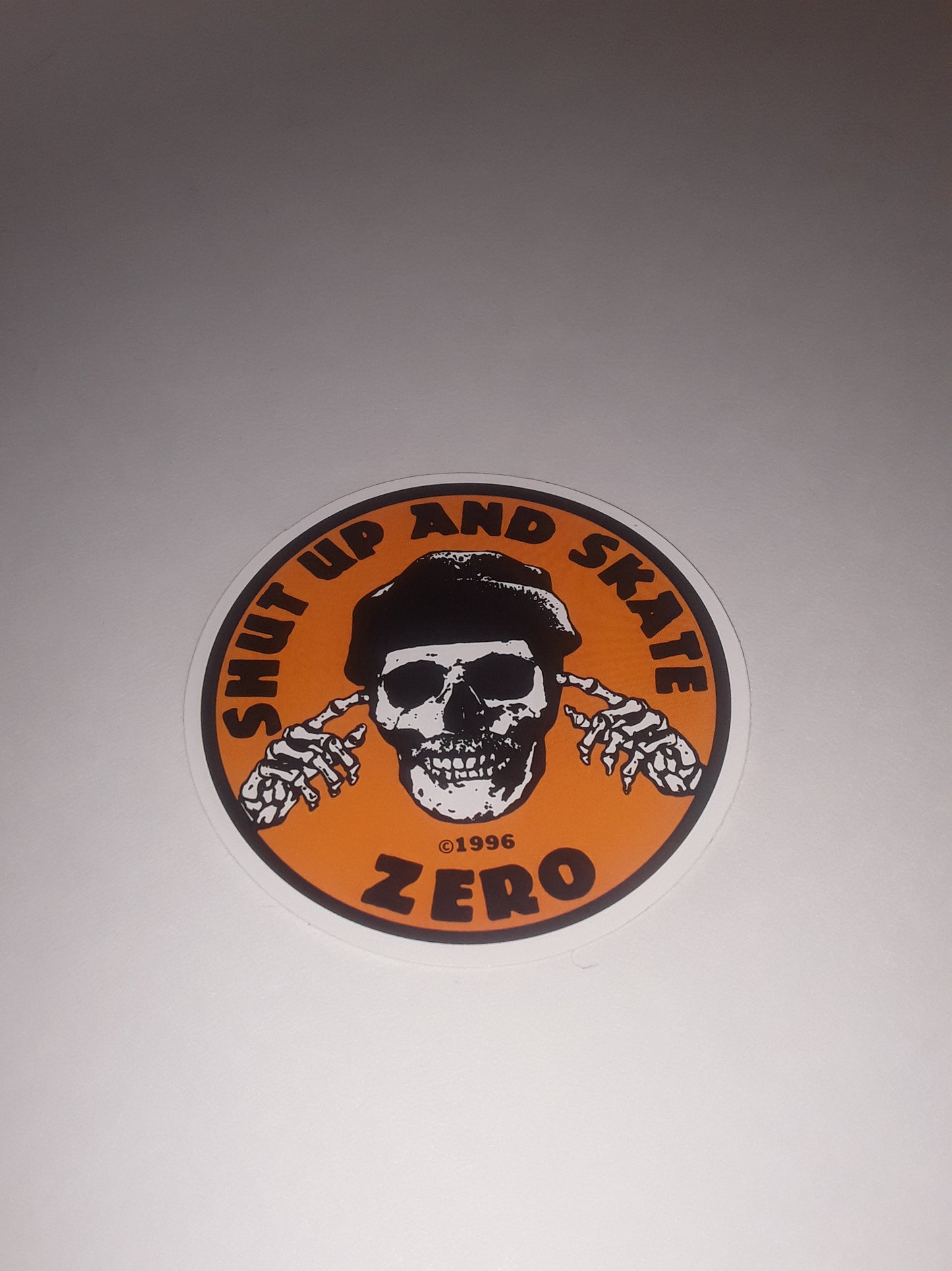 Zero "Shut Up and Skate" Skateboarding Sticker Sm