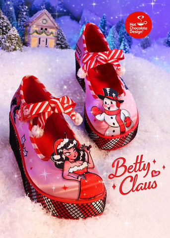 Hot Chocolate Design Chocolaticas® Betty Claus Women's Mary Jane Platform