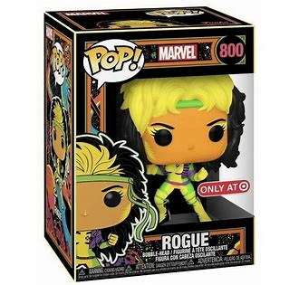 Funko POP Target Exclusive Marvel BlackLight Rogue w/ Protector MINT