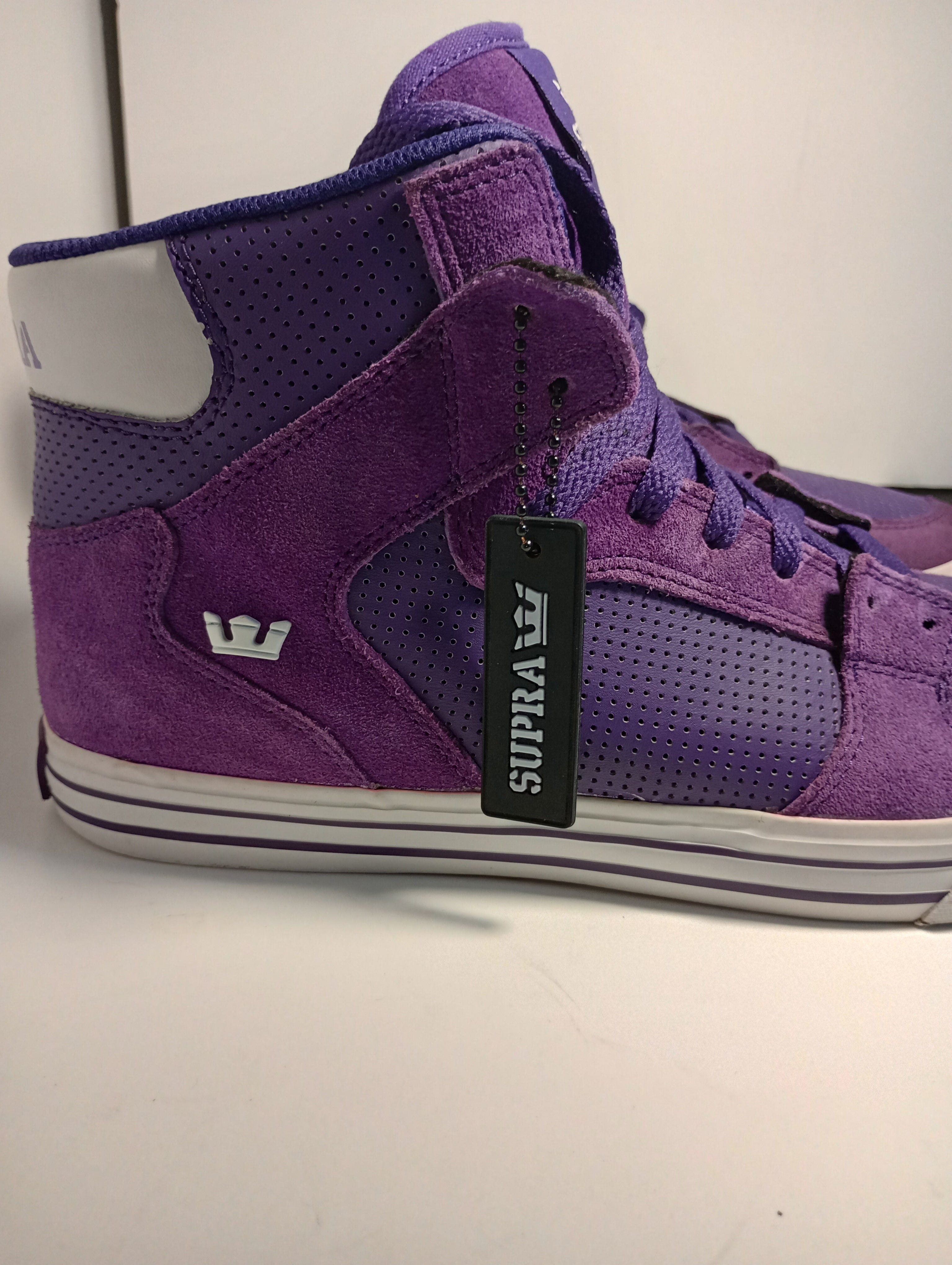 Purple supra shoes top