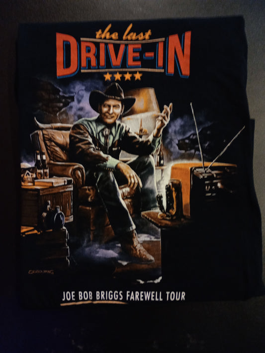 Fright Rags (2018) Last Drive-in Joe Bob Briggs Farewell Shirt XL