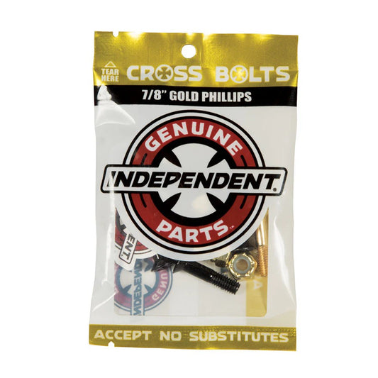 Independent Hardware 7/8" Phillips + Allen Cross Bolts Gold/Black