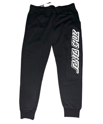 Santa Cruz Black Classic Strip Joggers