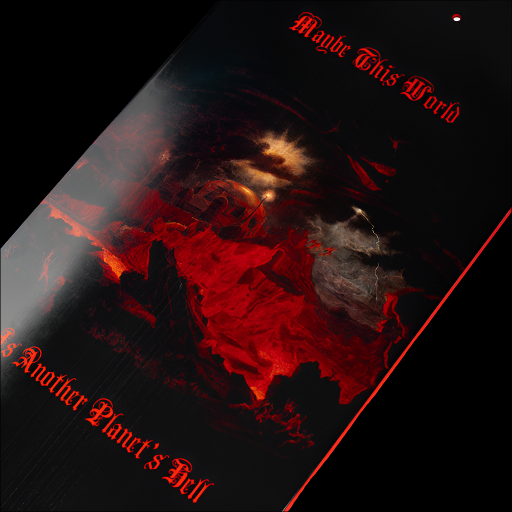 Welcome Depths Red dip skate deck 8.75"