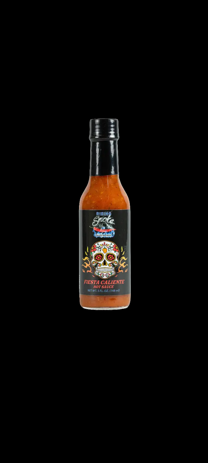 Rising Smoke - Fiesta Caliente Hot Sauce. 5oz bottle