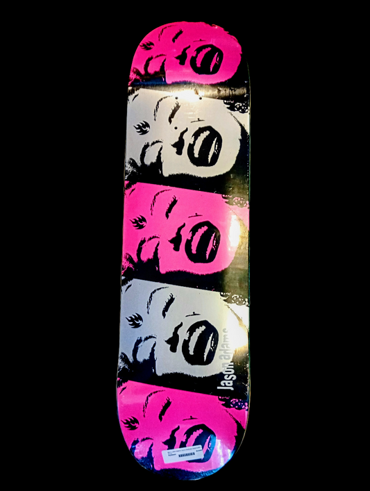 Black Label Marilyn Monroe Sonic Reducer Addams Pro Skate Deck (1st release) 8.68"