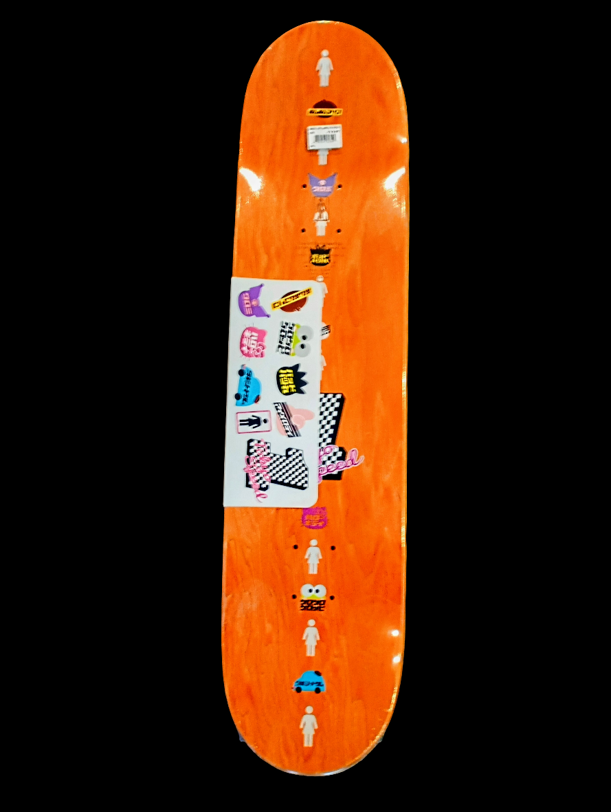 Girl x Sanrio (2021) Hello Kitty Tokyo Speed Racer Carroll Pro Skate Deck 8"