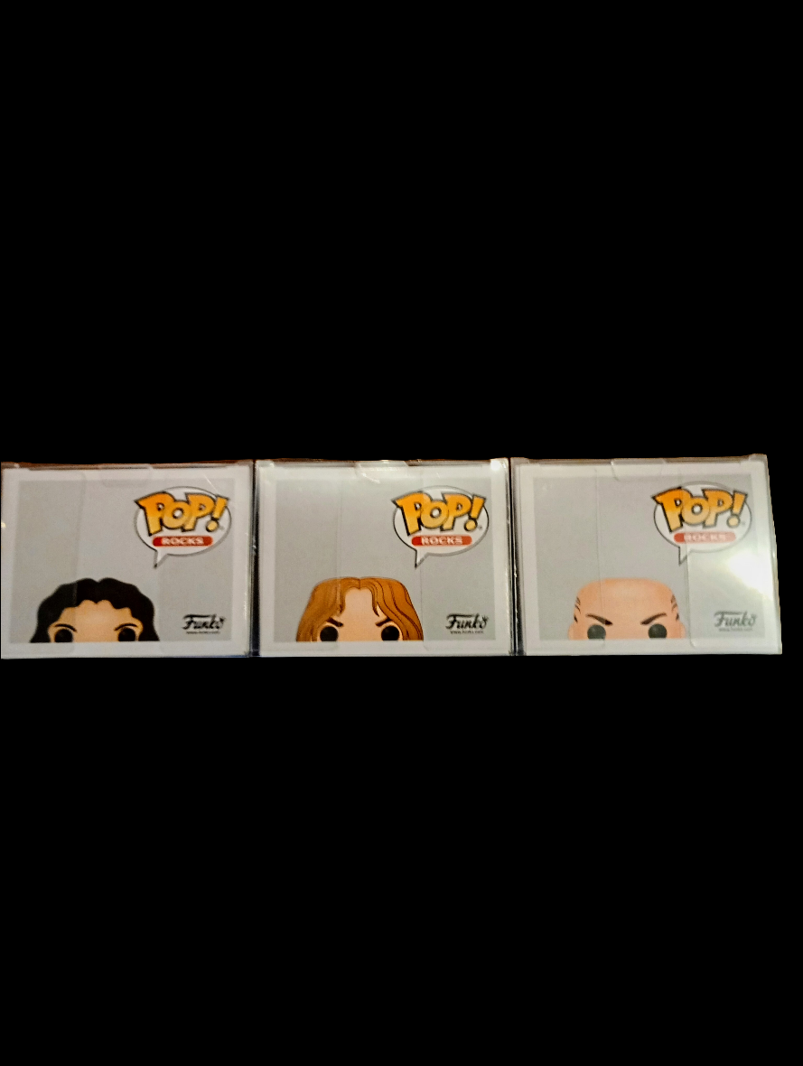 Funko Pop! Rocks - Slayer Metal Band (Full set King, Hanneman, Araya) MInt w/ protectors