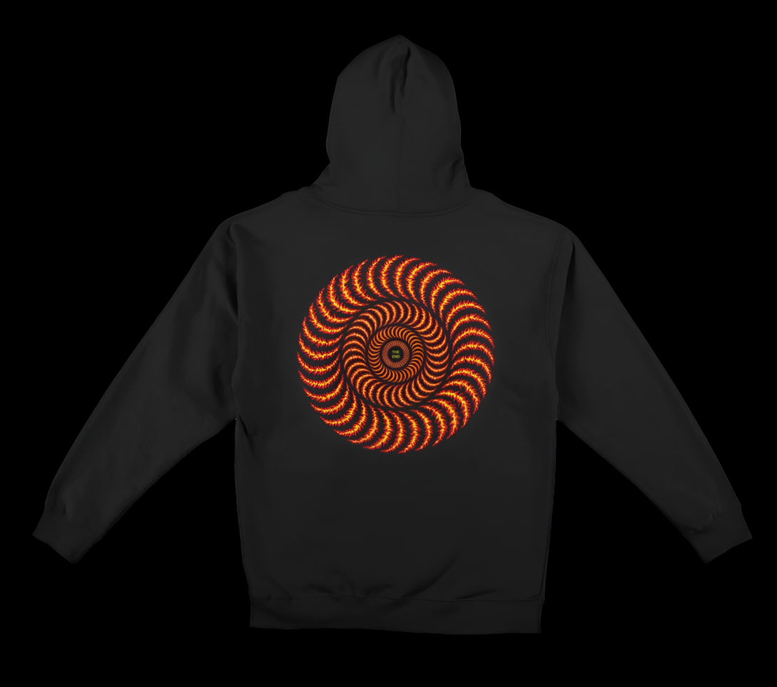 Spitfire OG Classic Flame Black/Red/Yellow Pullover Hoodie