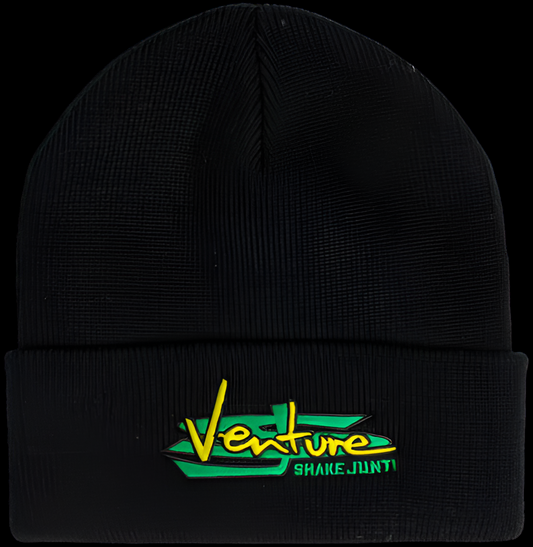 Venture x Shake Junt Cuff Black/Green Beanie