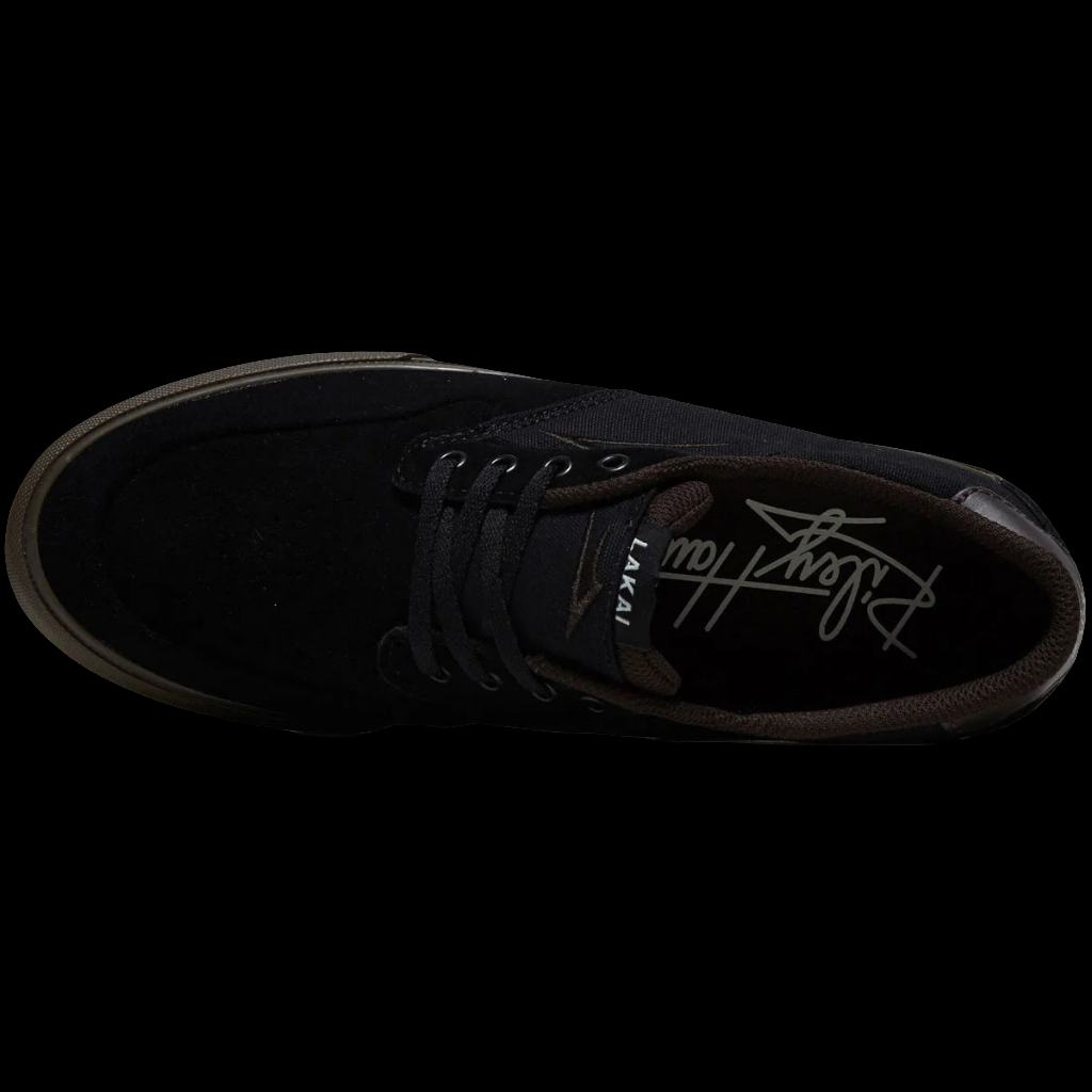 Lakai Riley 3 Black/Gum Suede skate shoes