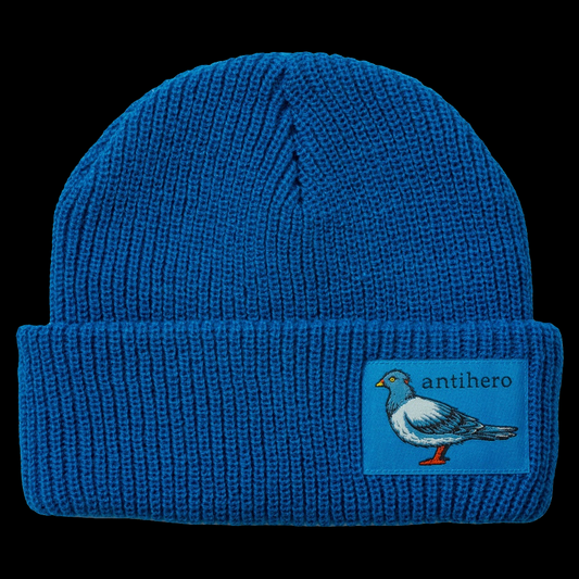 Anti-Hero Lil Pigeon Label Cuff Blue Beanie