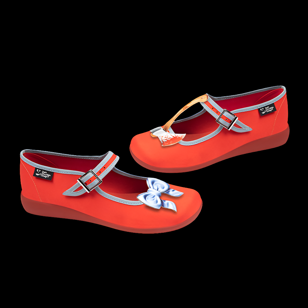 Hot Chocolate Design (Dark Chocolate) Chocolaticas® Horror Film Mary Jane Flats Shoes