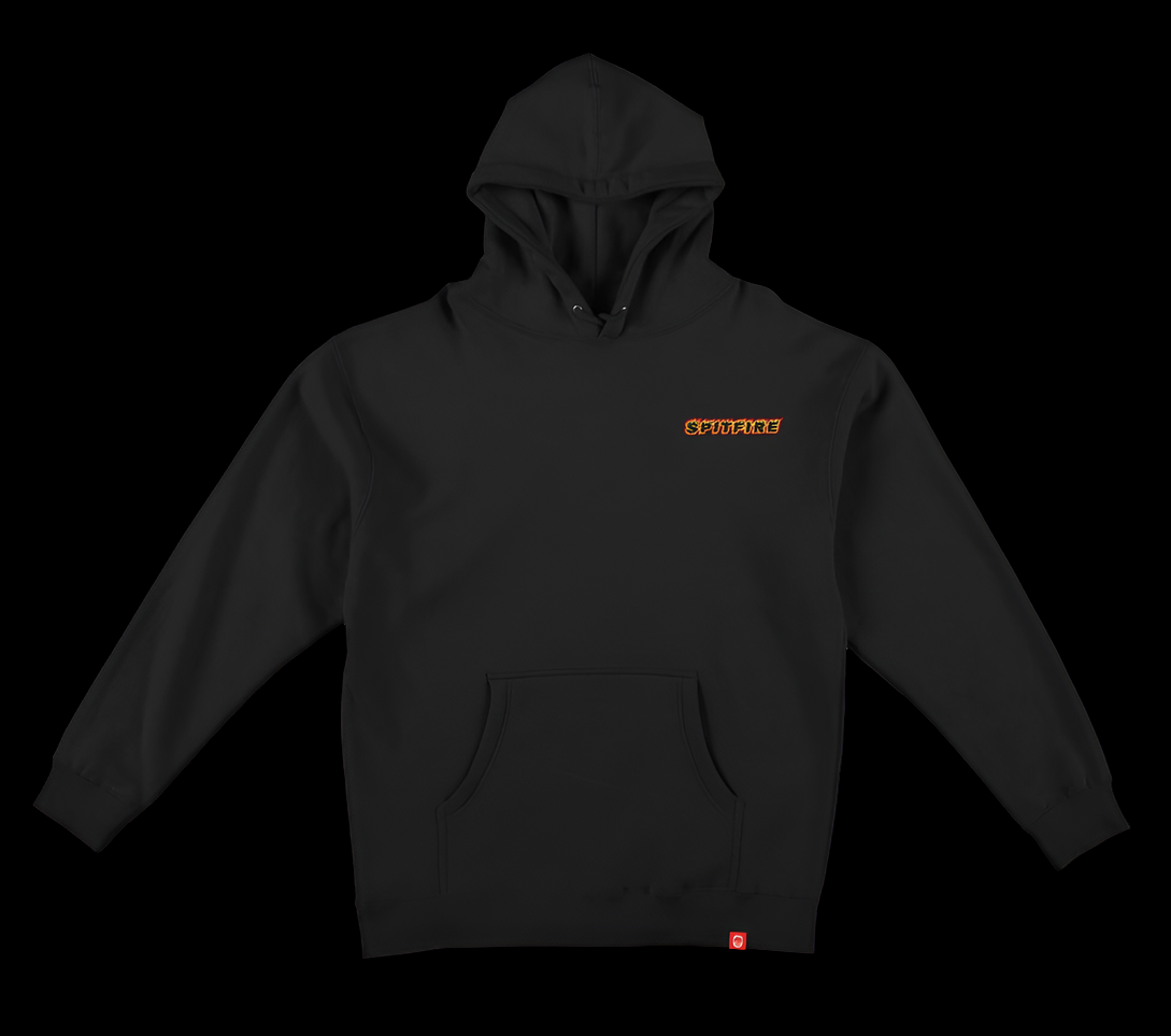 Spitfire OG Classic Flame Black/Red/Yellow Pullover Hoodie