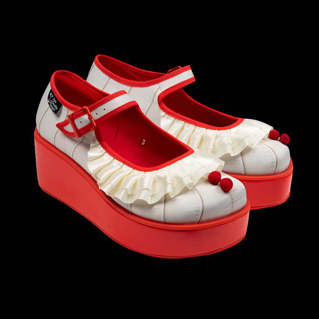 Hot Chocolate Design (Dark Chocolate) Chocolaticas® Clown Womens Platform Shoes