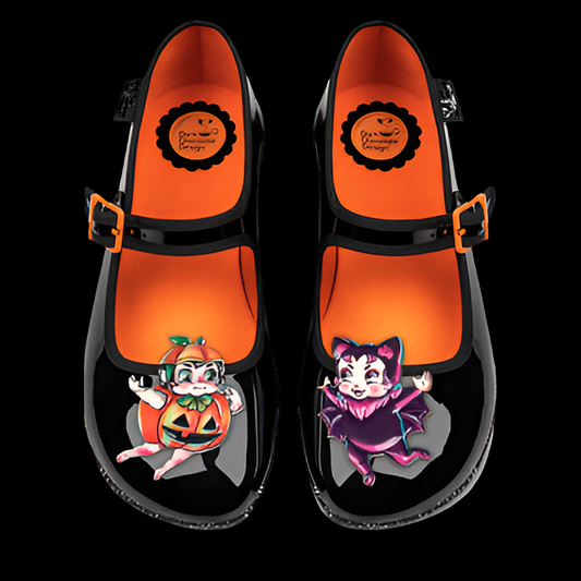 Hot Chocolate Design (Dark Chocolate) Chocolaticas® Tiny Terrors Mary Jane Flats Shoes