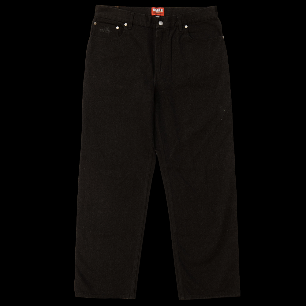 Baker Warner Relaxed Fit Black Jeans