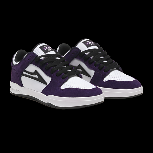 Lakai Telford XLK Team Low Grape/White Suede/Lthr skate shoes