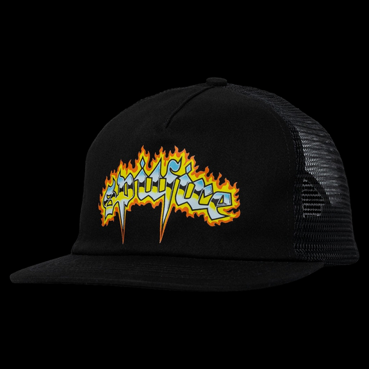 Spitfire Hellfire Black Trucker Mesh Hat
