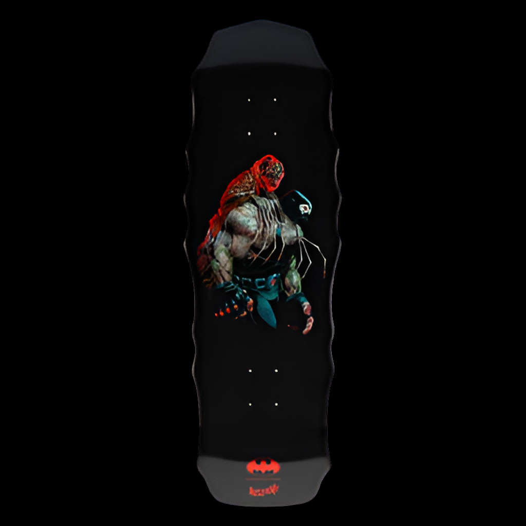 Welcome X Batman - Bane w/ Scarecrow on Widow shape skate deck 10"