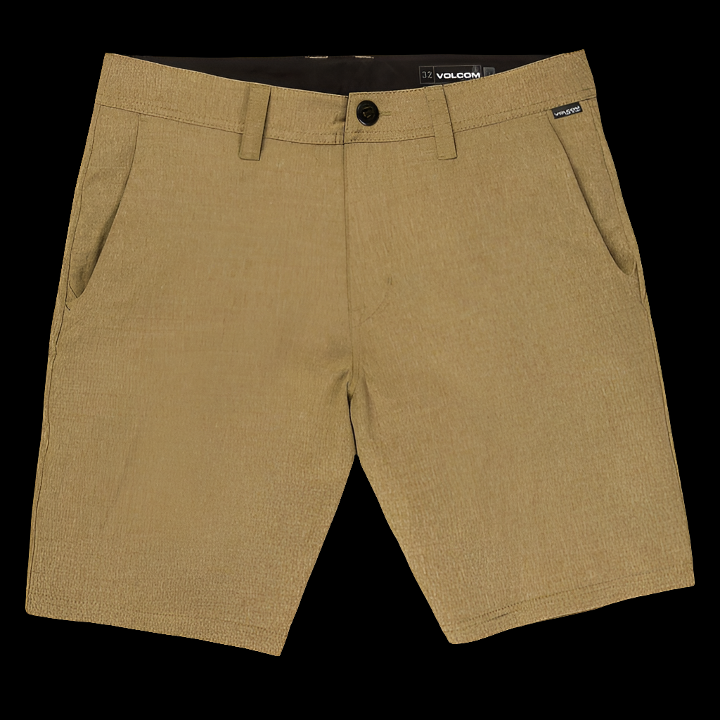 Volcom Frickin Cross Shred dark khaki skate shorts
