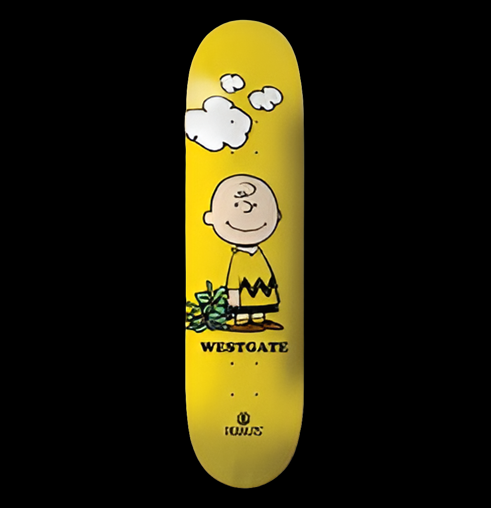 Element X Peanuts Westgate Charlie Brown collectors skate deck 8"