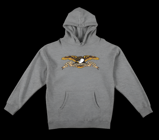 Anti-Hero Skateboards Eagle Gunmetal Grey Pullover Hoodie