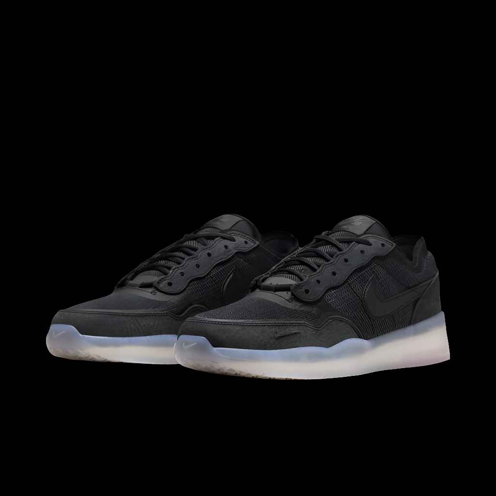 Nike SB PS8 Black/Black/Clear Ice Skate Shoes
