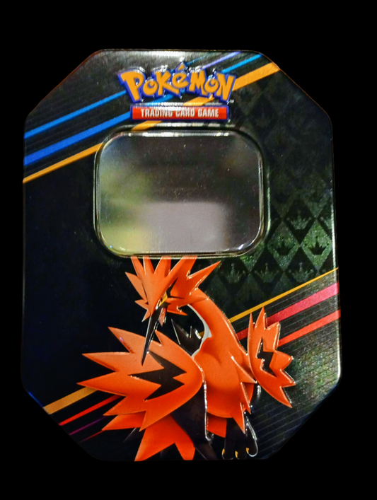 Pokémon TCG: Crown Zenith Galarian Zapdos Metal Collectors Tin Keepsake/Storage (empty box)
