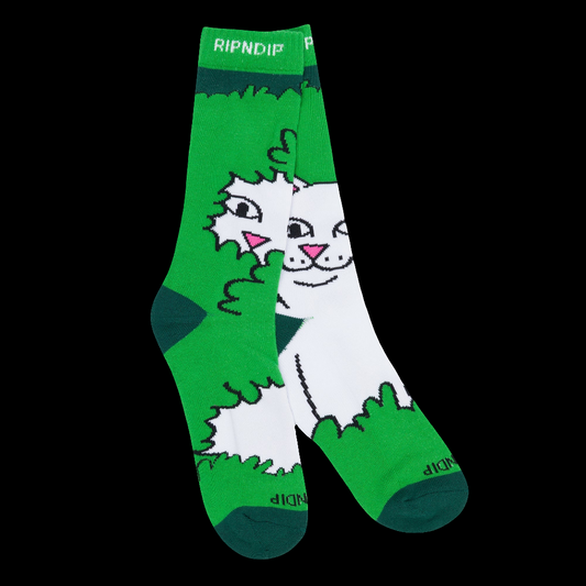 Rip N Dip "Imma head out" Nerm green skate socks